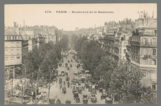 Paris. Boulevard de la Madeleine