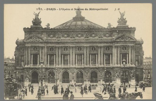 Paris. The Opera and the Metro Station