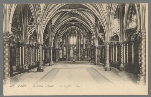 Paris. The Sainte-Chapelle. The Crypt