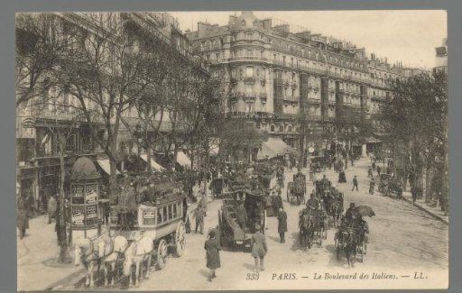 Paris. The Boulevard des Italiens