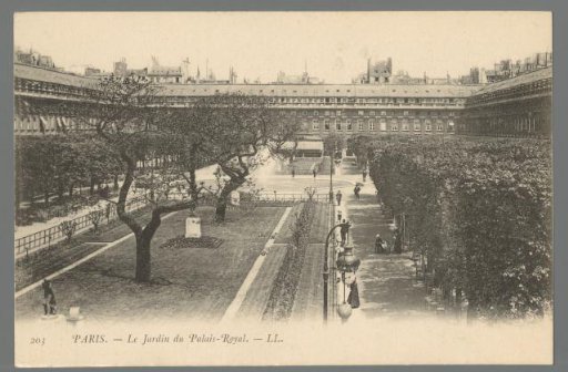 Paris. The Garden of the Palais-Royal