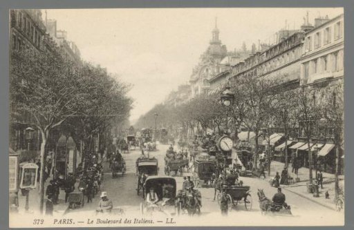 Paris. The Boulevard des Italiens