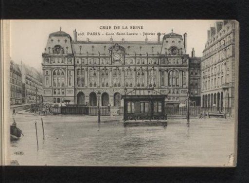 Paris. Gare Saint-Lazare. January 1910