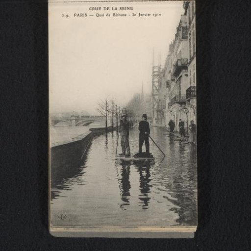 Paris. Quai de Béthune. 30 January 1910