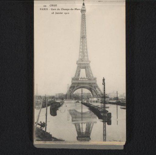 Paris. Gare du Champs-de-Mars. 28 January 1910