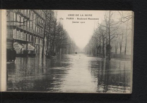 Paris. Boulevard Haussmann. January 1910