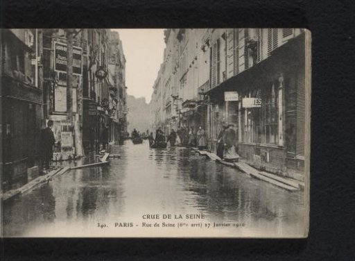 Paris. Rue de Seine (6th arrt). 27 January 1910