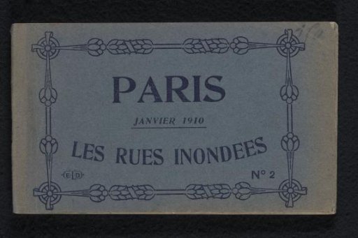 Album with depictions of the Paris flood of 1910