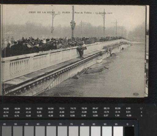 Paris. Pont de Tolbiac. 27 January 1910
