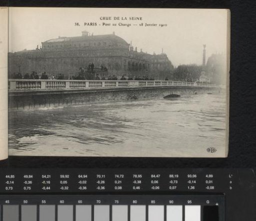 Paris. Pont au Change. 28 January 1910