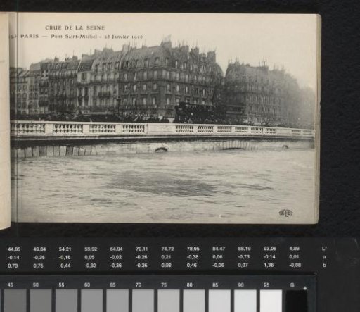 Paris. Pont Saint-Michel. 28 January 1910