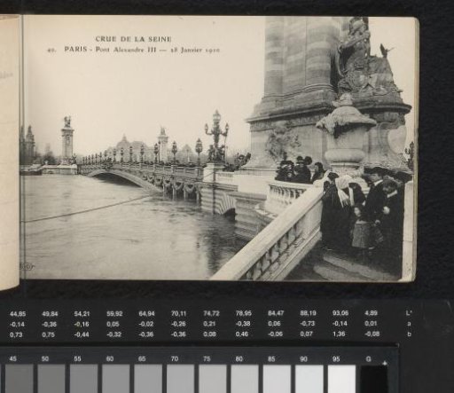 Paris. Pont Alexandre III. 28 January 1910
