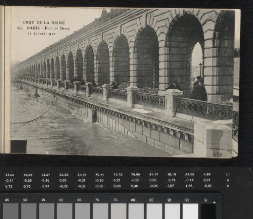 Paris. Pont de Bercy. 27 January 1910