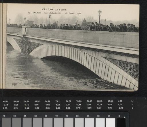 Paris. Pont d'Austerlitz. 28 January 1910