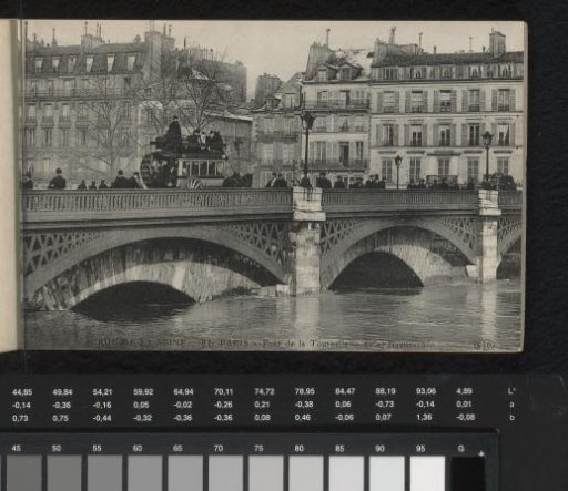 Paris. Pont de la Tournelle. 27 January 1910
