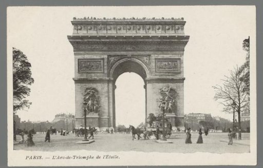 Paris. The Arc de Triomphe de l'Étoile