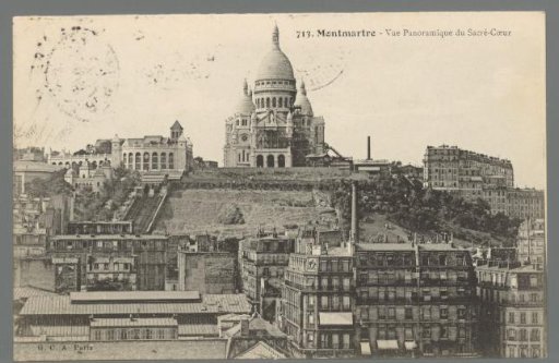 Montmartre. Panoramic View of the Sacré-Cœur