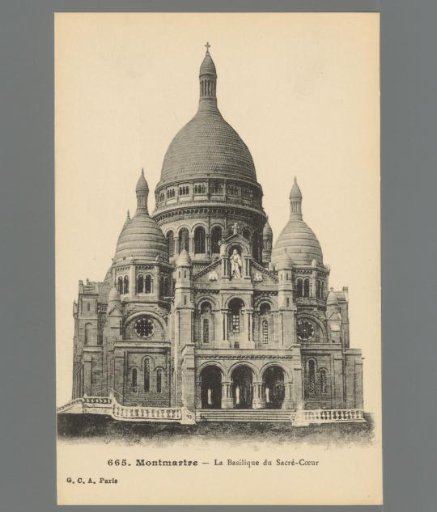 Montmartre. The Basilica of the Sacred Heart