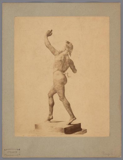 Sculpture of a dancing faun in the Museo Archeologico Nazionale at Naples