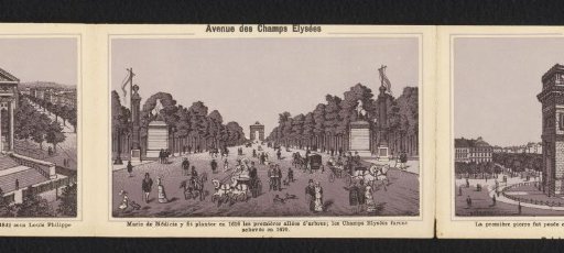 Avenue des Champs Elysées. Marie de Médicis had the first tree alleys planted here in 1616