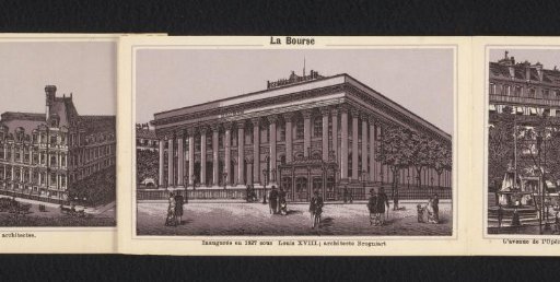 The Stock Exchange. Inaugurated in 1827 under Louis XVIII; architect Brogniart