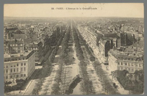 Paris. The Avenue de la Grande-Armée