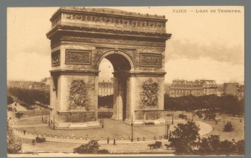 Paris. The Arc de Triomphe