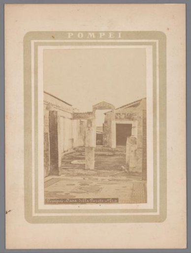 Remains of the Casa della Parete Nera at Pompeii