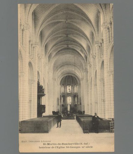 St.-Martin-de-Boscherville (S.-Inf). Interior of the Church of St. George, 11th Century