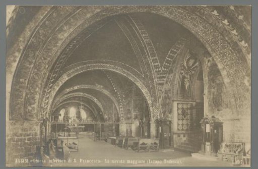 Assisi. Chiesa inferiore di S. Francesco. The main nave (Iacopo Tedesco)