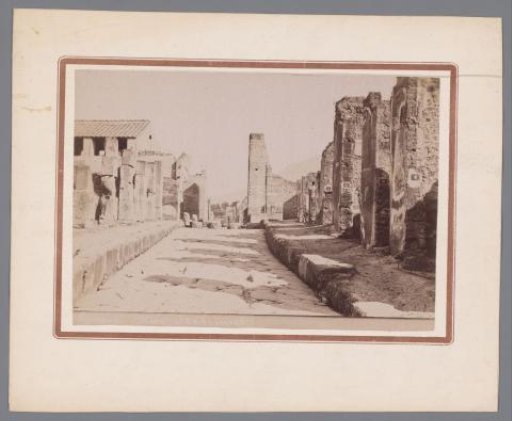 Remains of the Via Stabiana in Pompeii