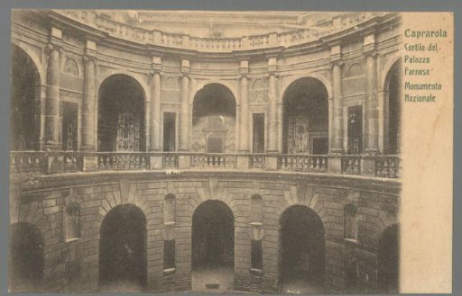 Caprarola. Courtyard of the Palazzo Farnese. National Monument