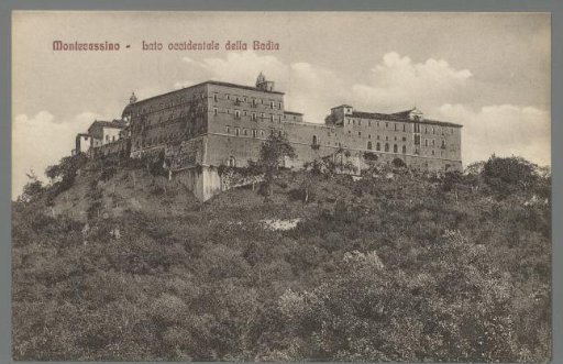 Montecassino. Western side of the Abbey
