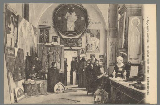 Montecassino. Studio of the Artists for the Restoration of the Crypt