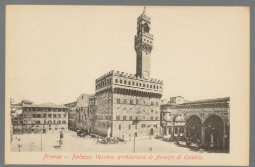 Florence. Palazzo Vecchio, architecture by Arnolfo di Cambio