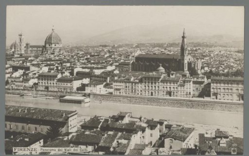 Florence. Panorama of the Viali dei Colli