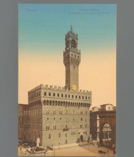 Florence. Palazzo Vecchio, architecture by Arnolfo di Cambio