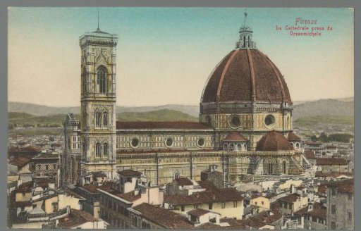 Florence. The Cathedral viewed from Orsanmichele