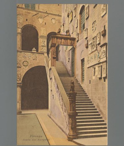 Florence. Staircase of the Bargello