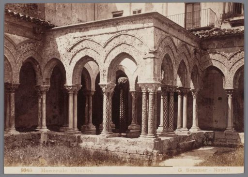Colonnade of the cathedral of Monreale, Sicily