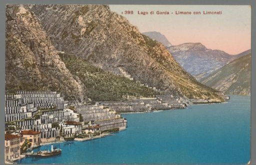 Lake Garda. Limone with Lemon Groves