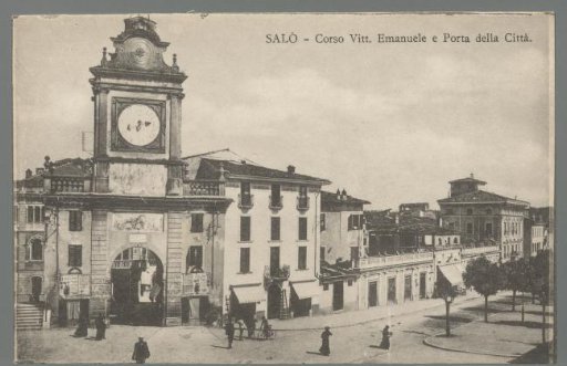 Salò. Corso Vitt. Emanuele and the City Gate