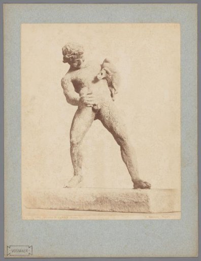Sculpture of a faun in the Museo Nazionale, Naples