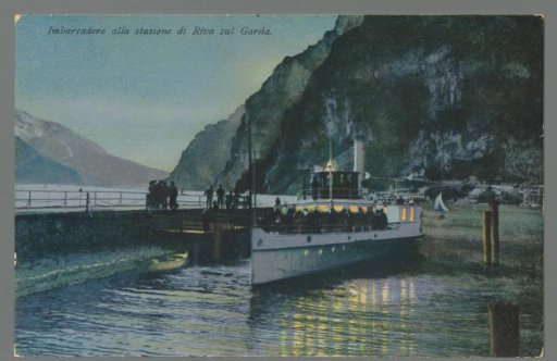 Pier at the Riva sul Garda station