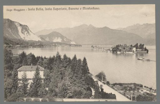 Lake Maggiore. Isola Bella, Isola Superiore, Baveno and Montorfano