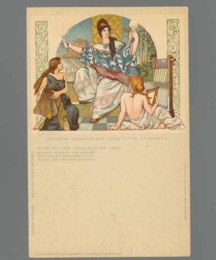 Minerva Teacher of Art and Industry. Düsseldorf Exhibition 1902