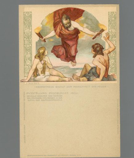 Prometheus Brings Fire to Mankind. Düsseldorf Exhibition 1902