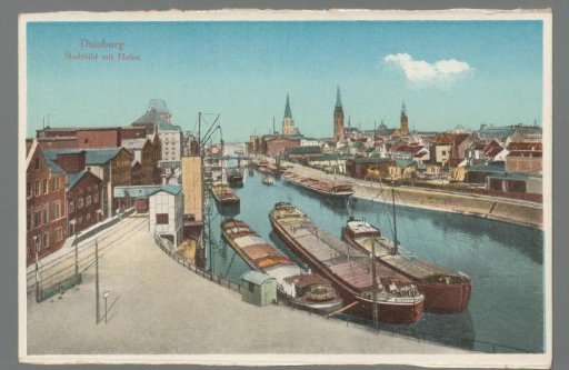 Duisburg. Cityscape with Harbor