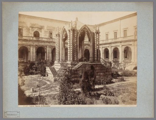 Courtyard of the Benedictine monastery of Catania, Sicily