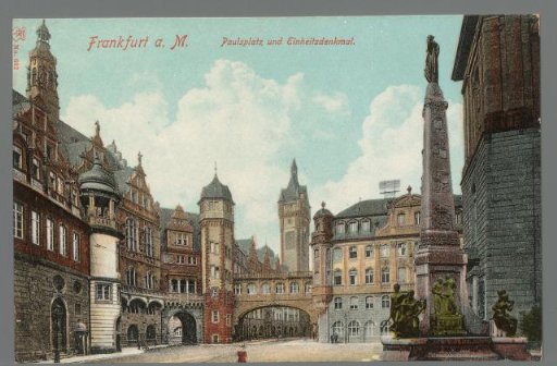Frankfurt a. M. Paulsplatz and Einheitsdenkmal
